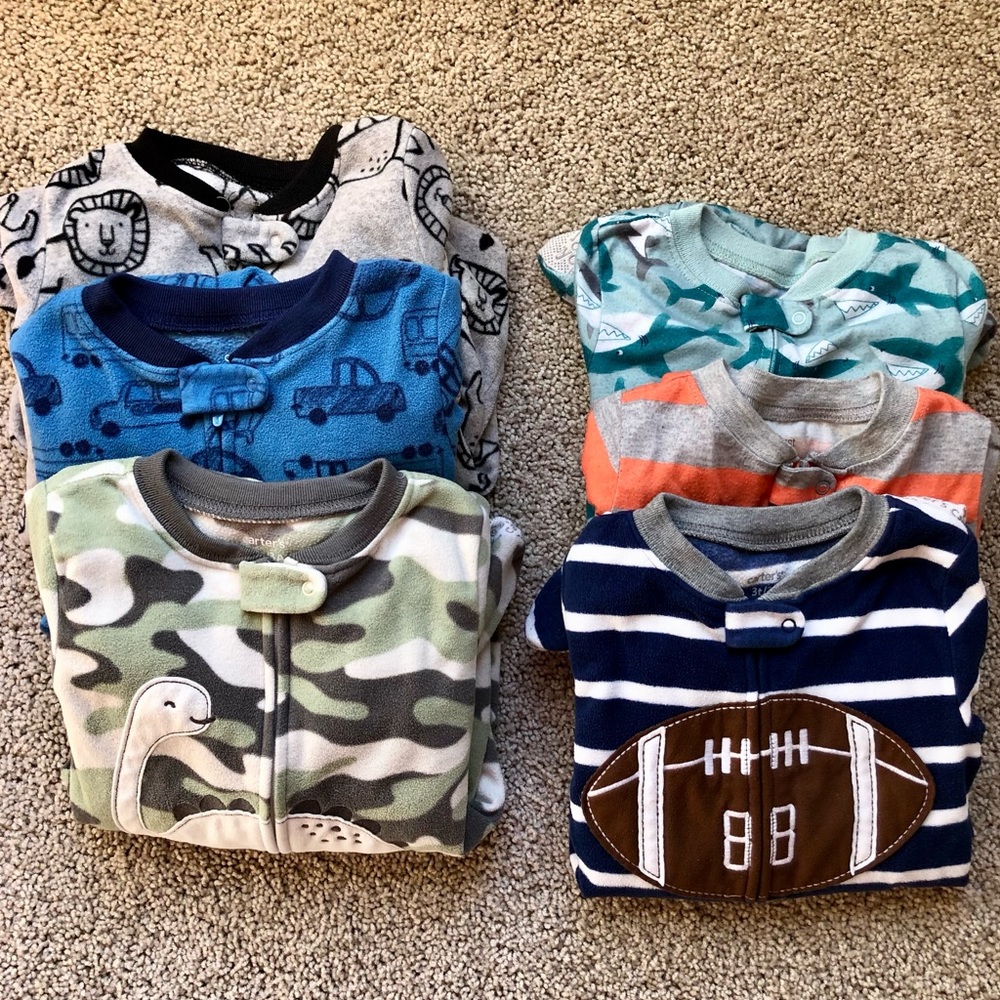 Fleece footed pajamas